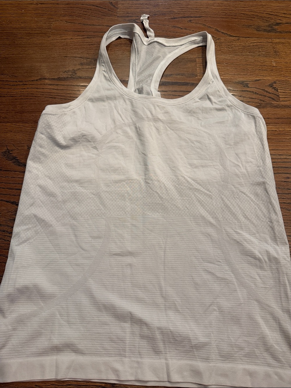 Women's lululemon White Racerback swiftly Tank Top sz 10